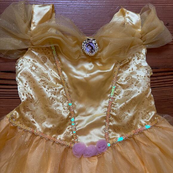 Disney Princess Belle Beauty and the Beast yellow costume ball gown SIZE XS - Picture 2 of 5